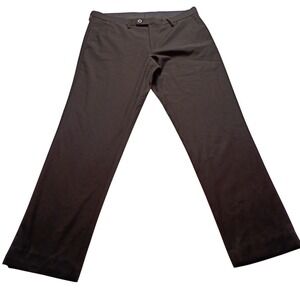 Alberto Cardinali Men's Black Dress Pants Flat Front Trousers for Formal Events